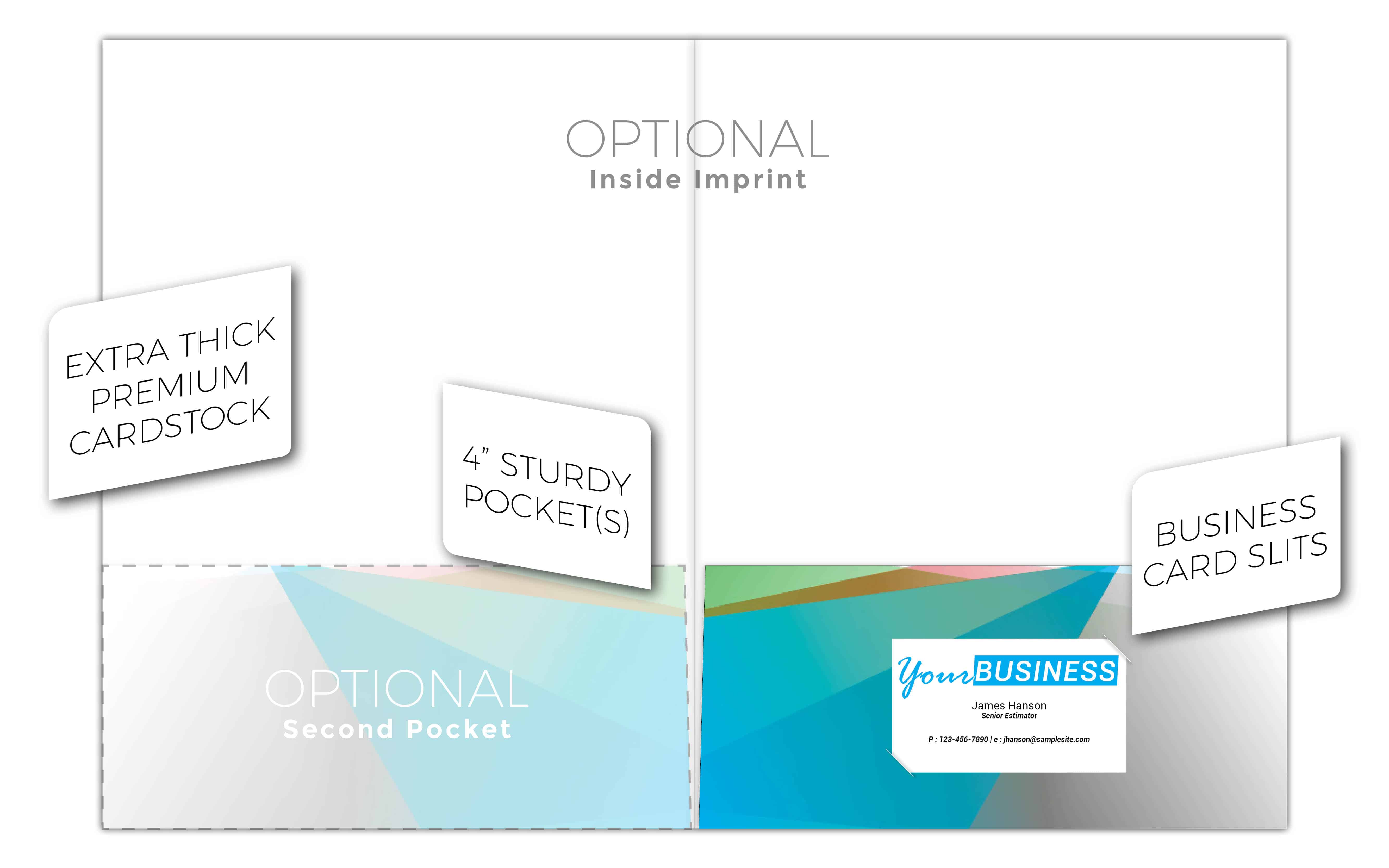 custom printed folder custom presentation folders