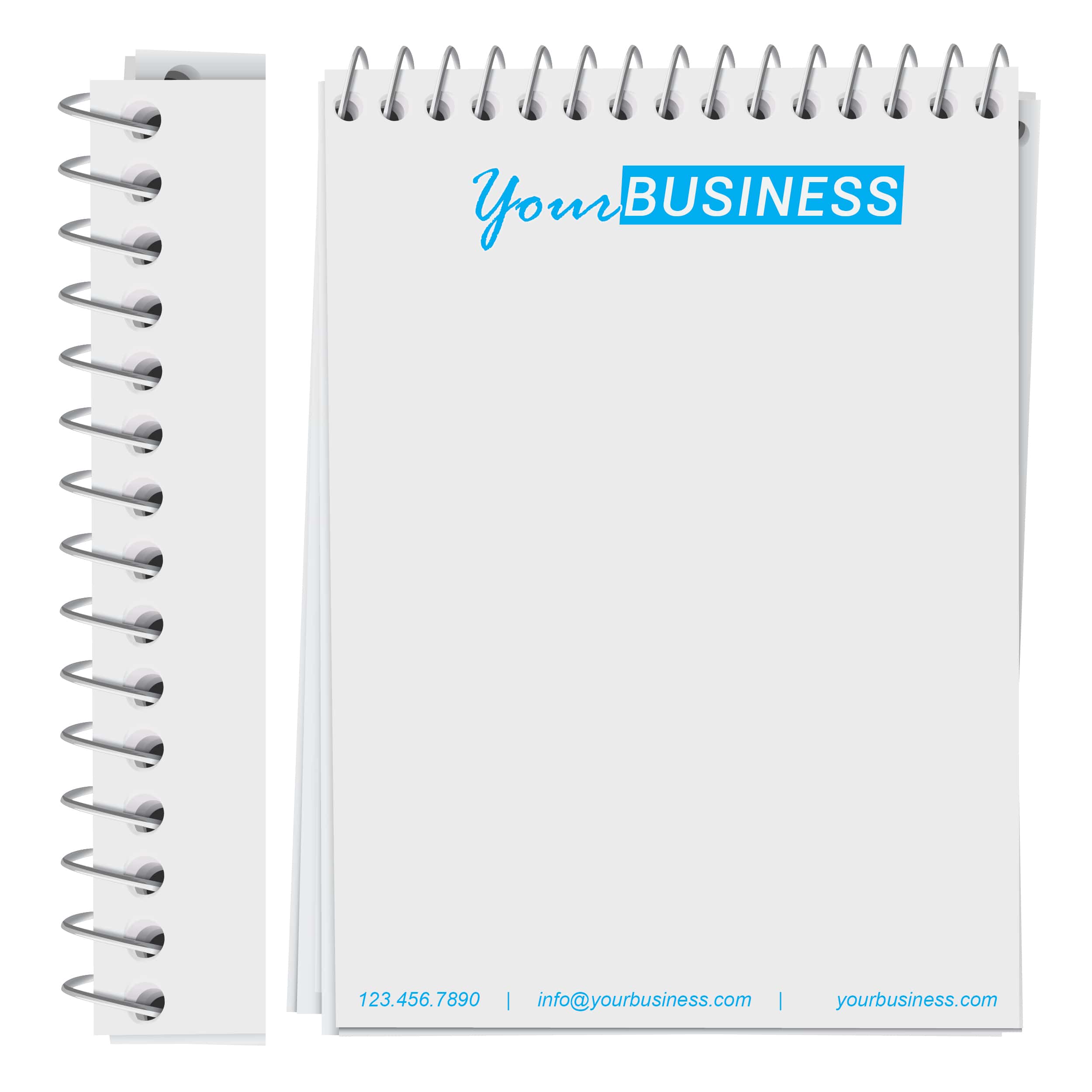 Custom Spiral Notepads - Low Minimums and Free Shipping on all Orders