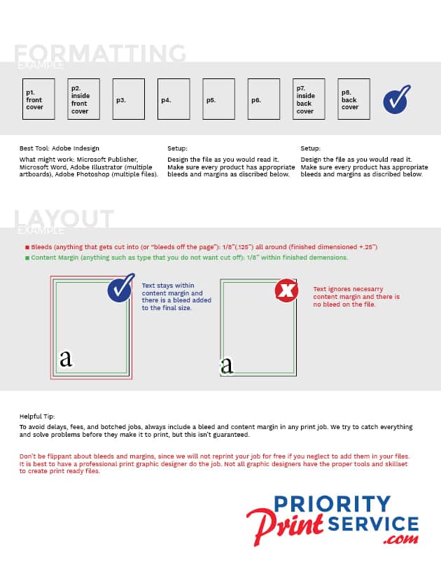 booklet layout printing