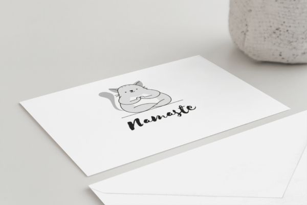 flat greeting card with envelope 2