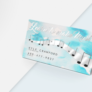 metallic business cards, business card metallic Silver